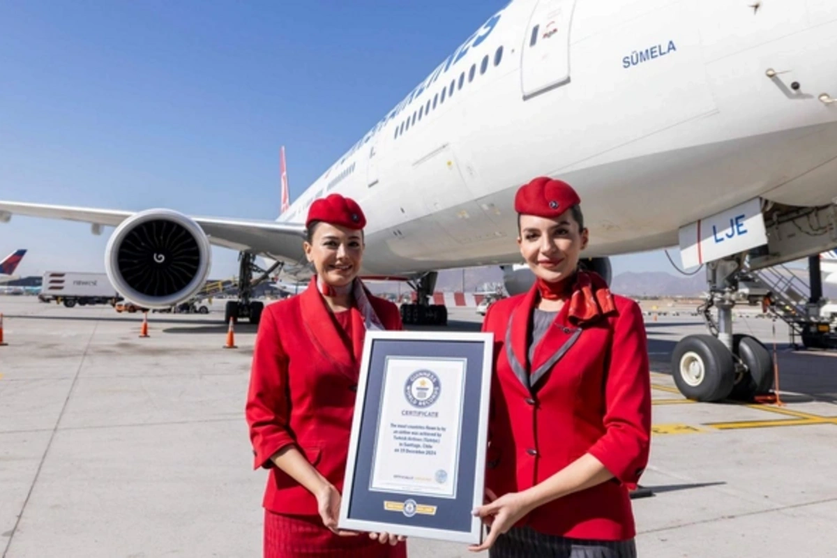 Türk Hava Yolları şirkəti Ginnesin Rekordlar Kitabına düşdü Türk Hava Yolları şirkəti Ginnesin Rekordlar Kitabına düşdü