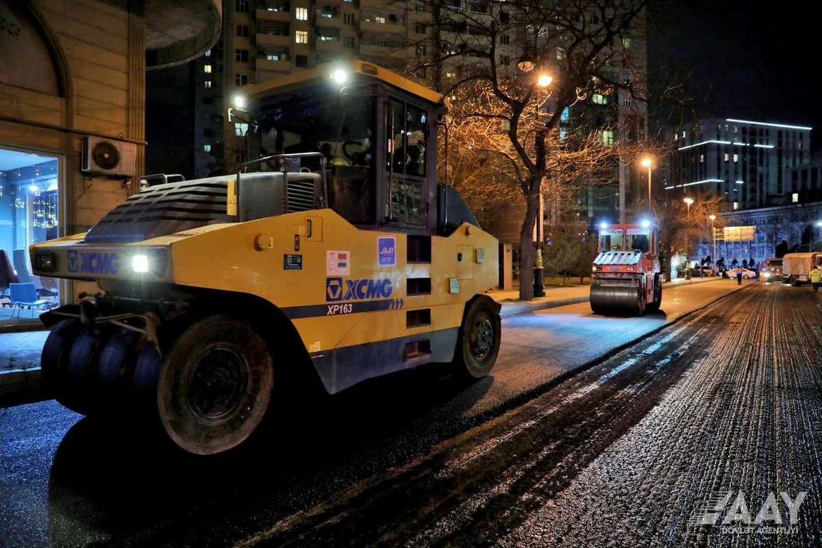 Bu küçənin 270 metrlik hissəsi yenidən təmir olunub