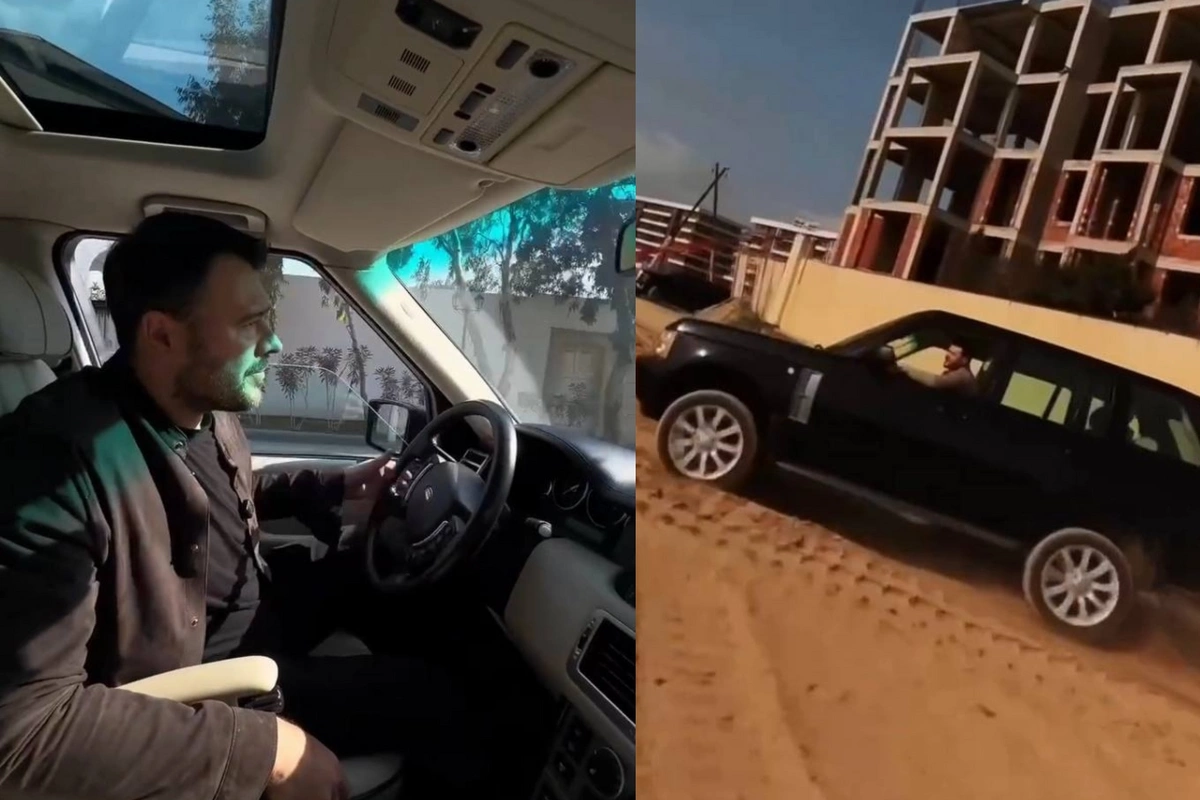 Emin Ağalarov Bakıda aldığı ilk maşınından danışdı