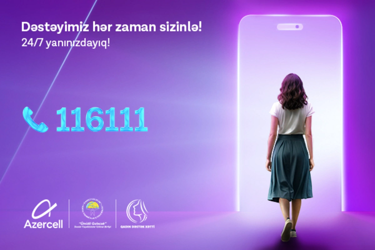 2025-ci ildə Azercell-in dəstəyi ilə fəaliyyət göstərən Qadın Dəstək Xətti 4000-ə yaxın qadına dəstək göstərib