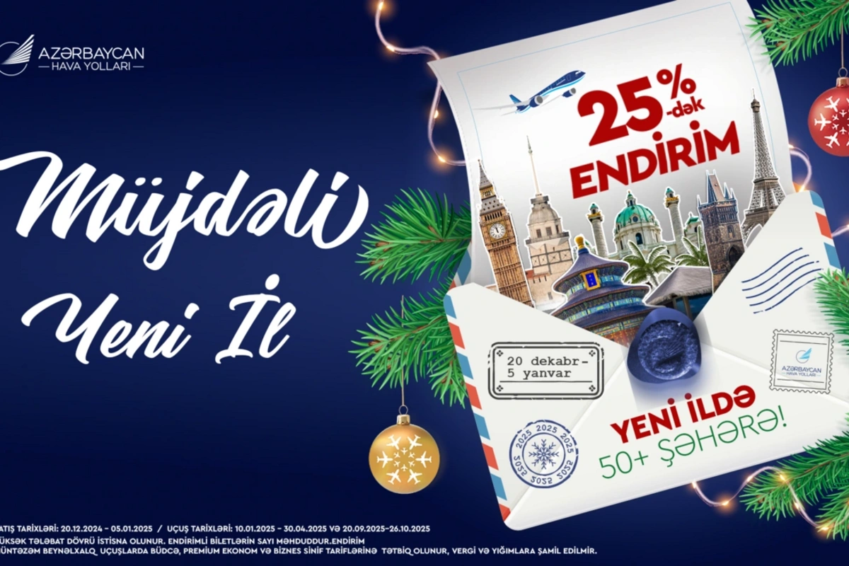 AZAL-dan Yeni il fürsətləri: Endirimli biletlər artıq satışda