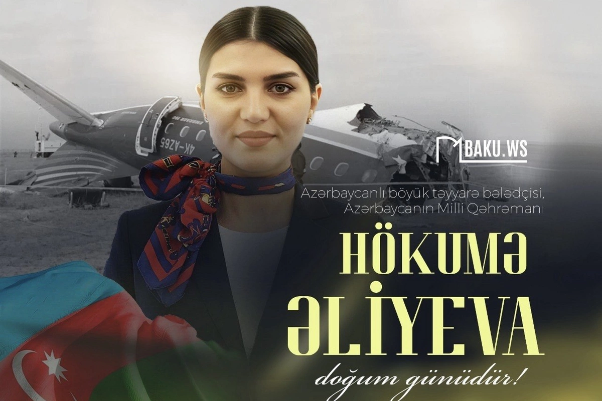 Azərbaycanın Milli Qəhrəmanı, təyyarə bələdçisi Hökumə Əliyevanın doğum günüdür