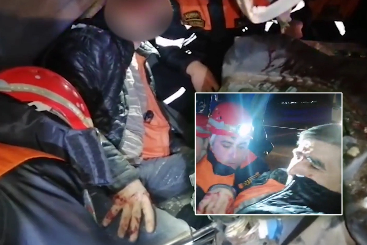 Bakı-Qazax yolunda ağır qəza - Xilasedilmə GÖRÜNTÜLƏRİ