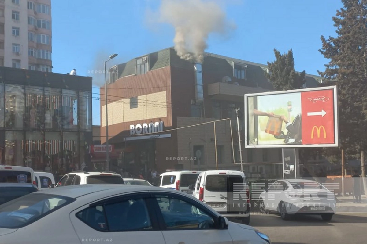 A fire broke out in a well-known restaurant in Baku