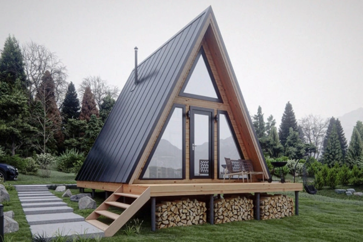 Azərbaycanda A-frame evlər tikən biznesmen həbs olundu Azərbaycanda A-frame evlər tikən biznesmen həbs olundu