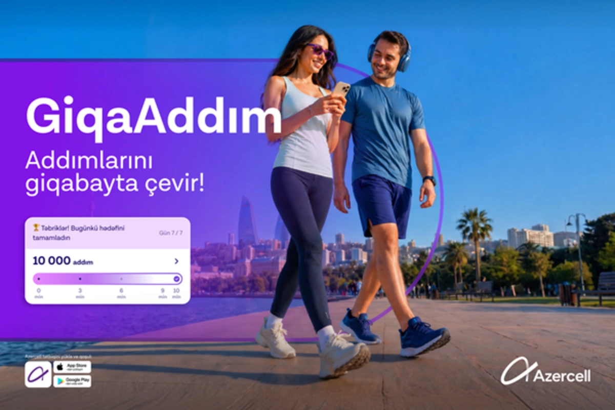 Azercell GiqaAddım ilə addımları internetə çevirir!