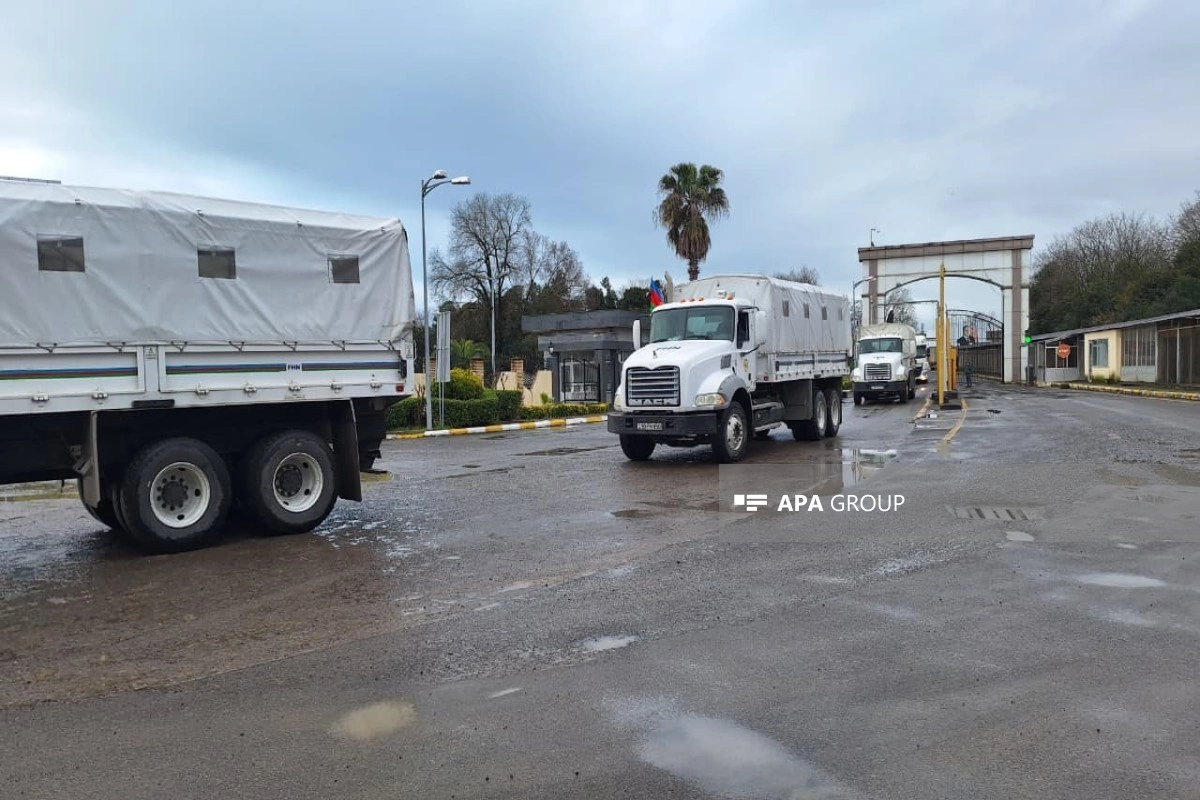 Azərbaycanın İrana humanitar yardımını çatdıran maşın karvanı geri qayıdıb