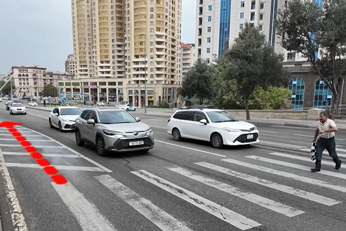 İnşaatçılar prospektində piyada keçidi təhlükə ünvanına çevrilib?