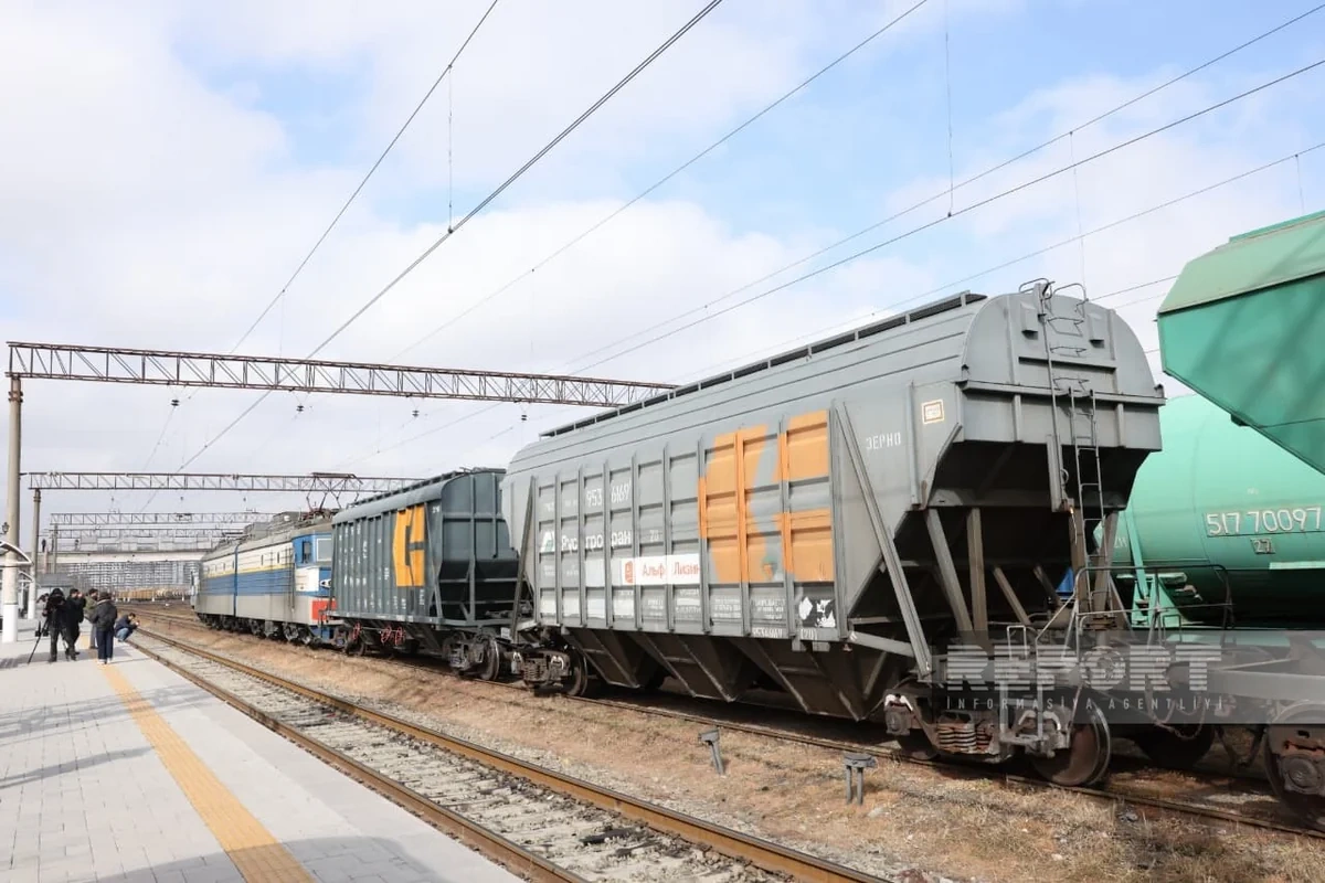 Azərbaycandan keçməklə Ermənistana göndərilən Rusiya taxılı Biləcəridən yola salınıb