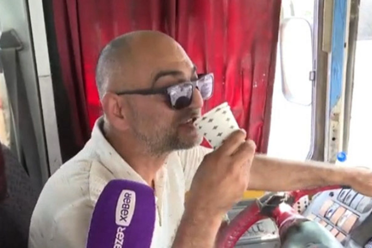 Avtobus sürücüsü sükan arxasında pivə içib?