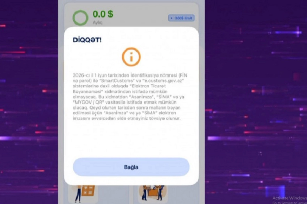 Xaricdən məhsul sifarişlərində bəyənnamə şərtlərindəki dəyişiklik nədən ibarətdir?