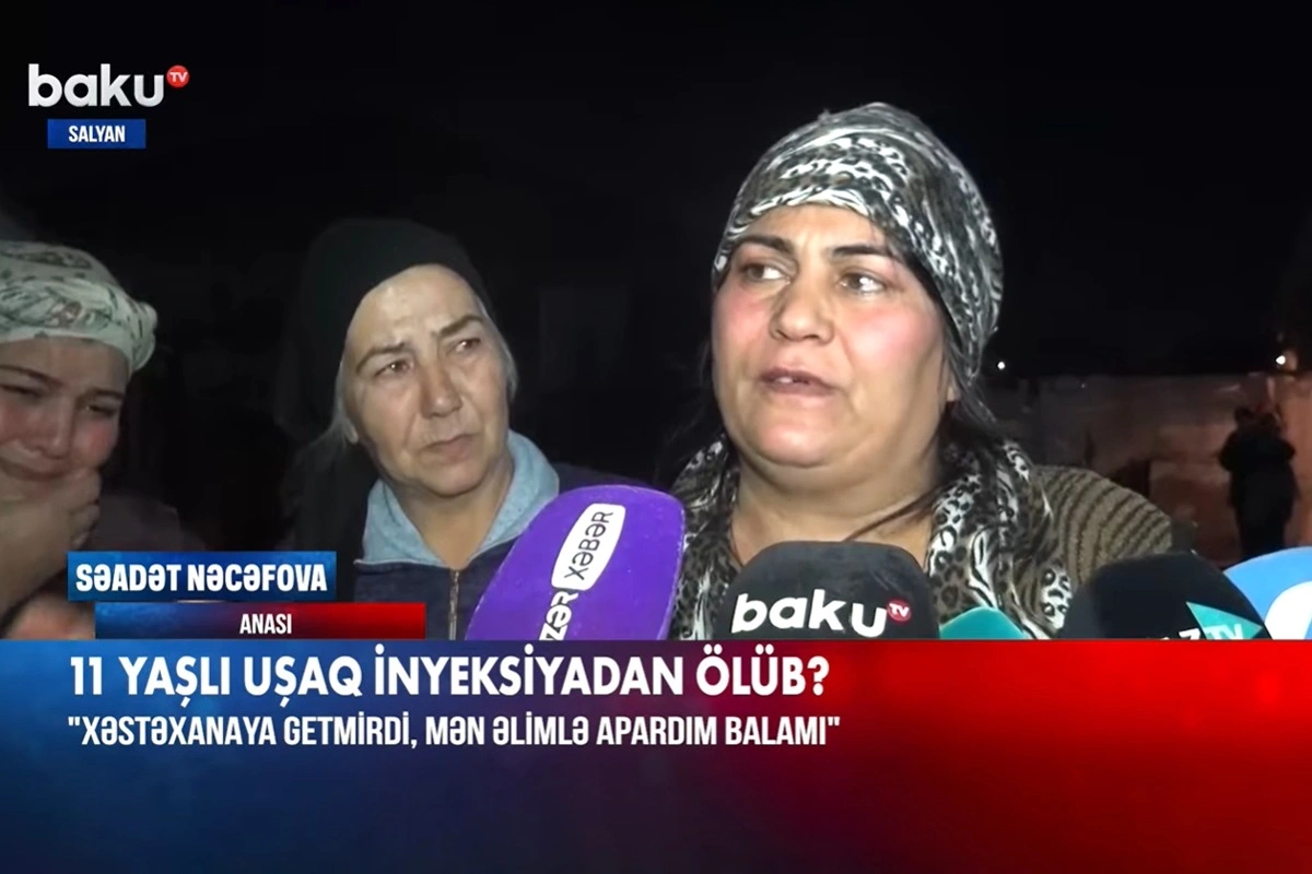 Salyanda ölən 11 yaşlı uşağın anası: Xəstəxanaya getmirdi, əlimlə apardım balamı