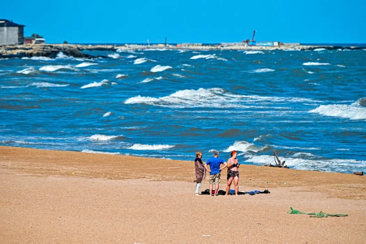 A new island has appeared in the northern part of the Caspian Sea A new island has appeared in the northern part of the Caspian Sea