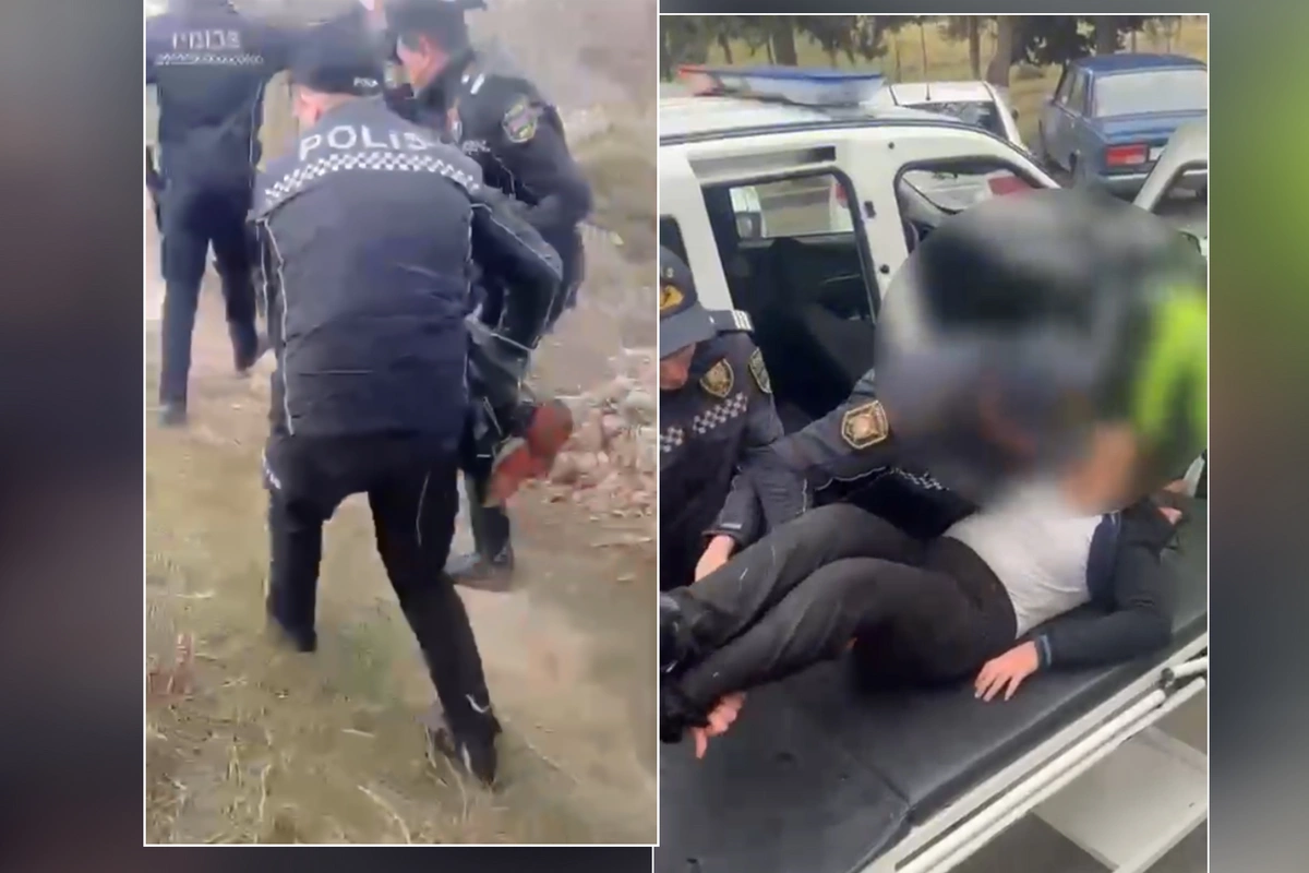Polis azyaşlının su kanalından çıxarıb