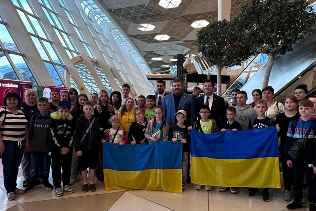 A new group of children from Ukraine has arrived in Azerbaijan for rehabilitation A new group of children from Ukraine has arrived in Azerbaijan for rehabilitation
