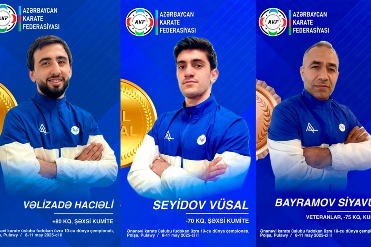 Azərbaycan karateçiləri dünya çempionatının ilk günündə 3 medal qazanıblar