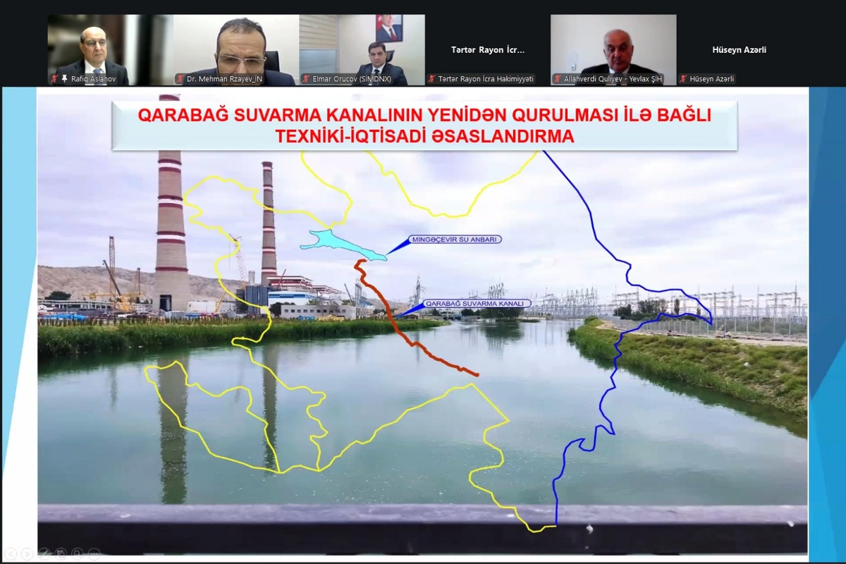 Qarabağ suvarma kanalı yenidən qurulur