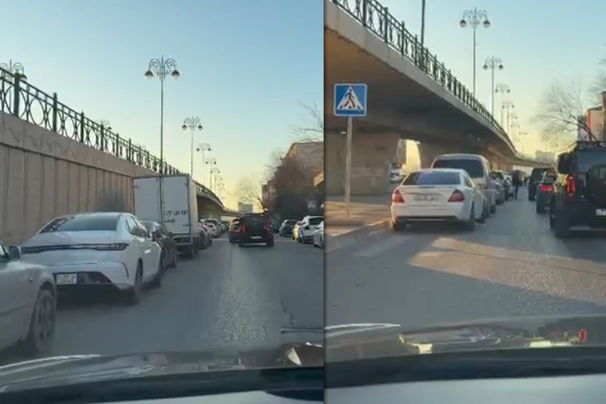 Körpünün sağında yerləşən qanunsuz parkinq sürücüləri təngə gətirdi