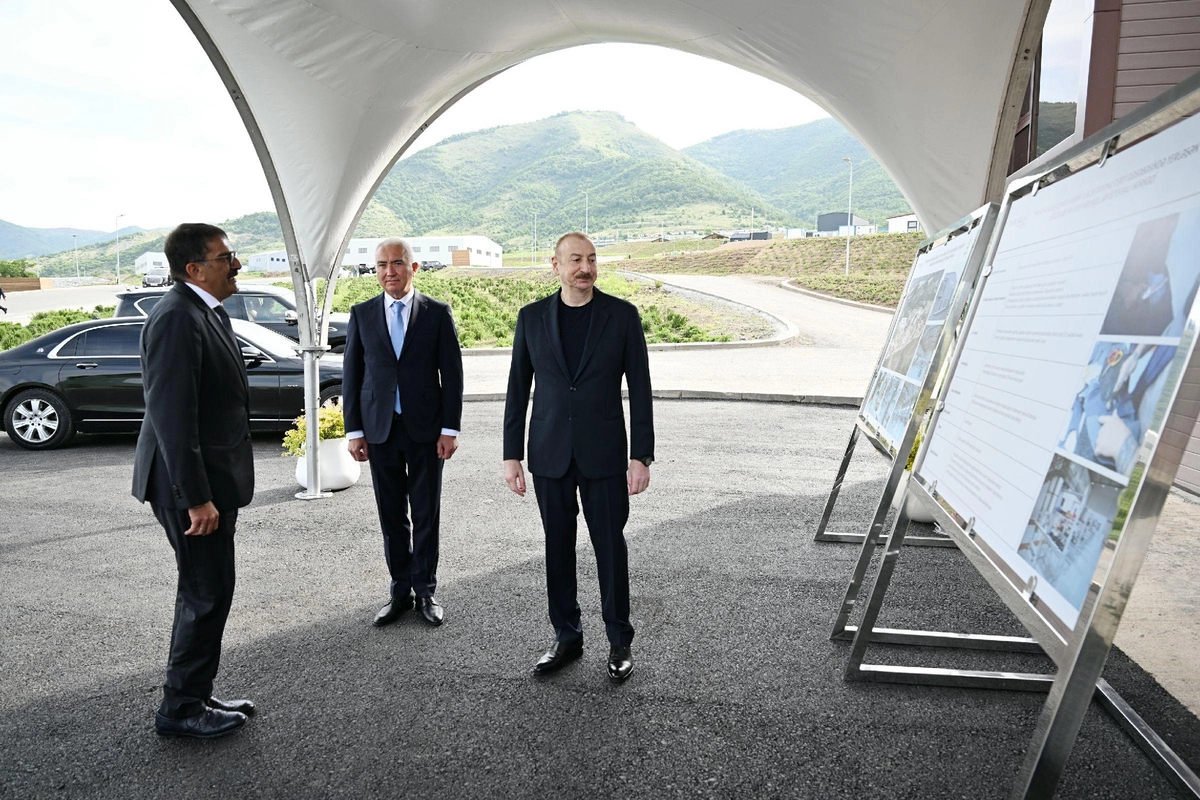 President Ilham Aliyev participated in the opening of the PIRSHAGHI shoe factory branch in Lachin