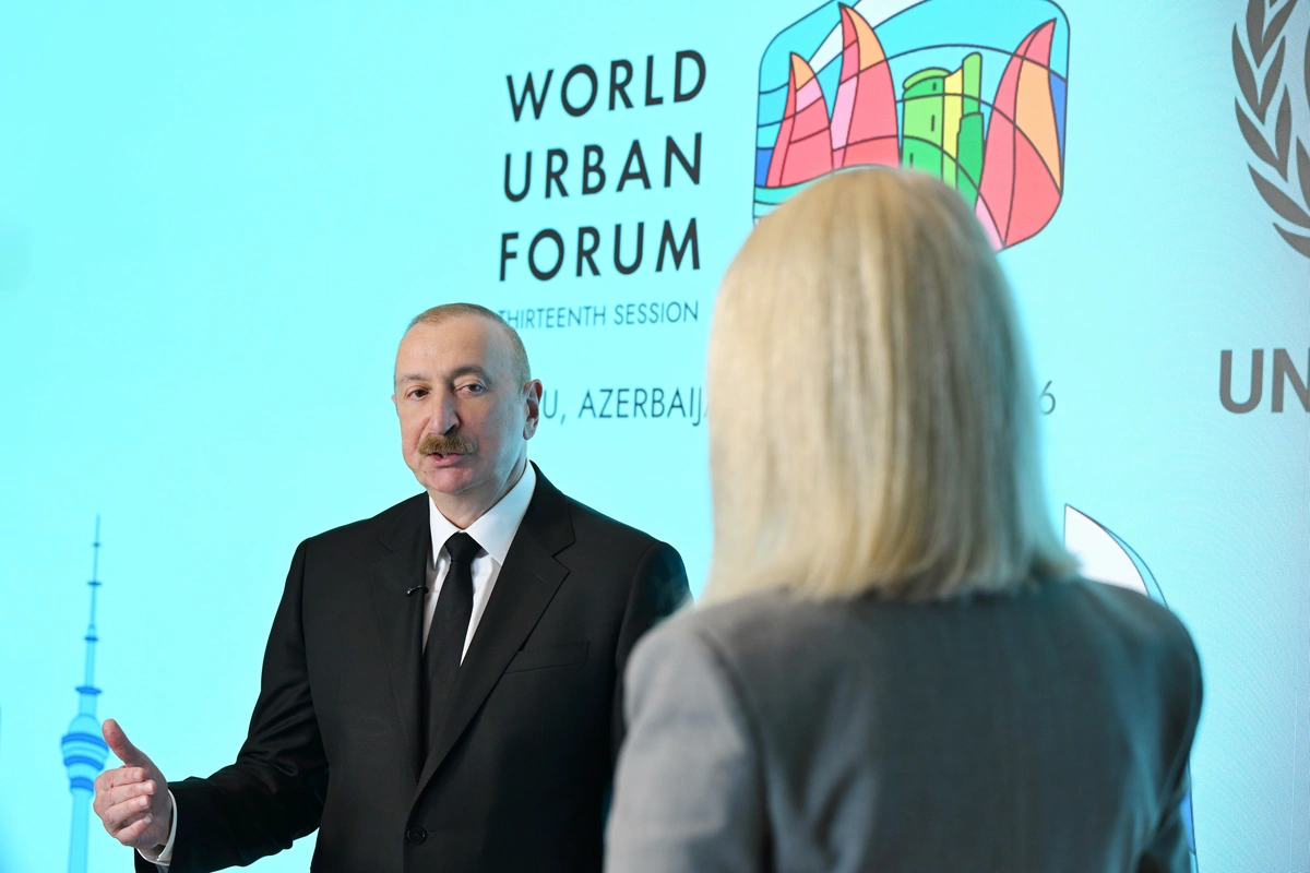 Prezident İlham Əliyev Euronews televiziyasına müsahibə verib