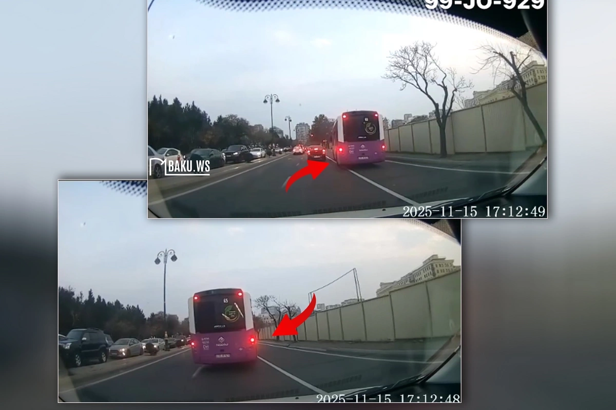 Bakıda hərəkəti ilə böyük müzakirələrə səbəb olan avtobus sürücüsü tapıldı