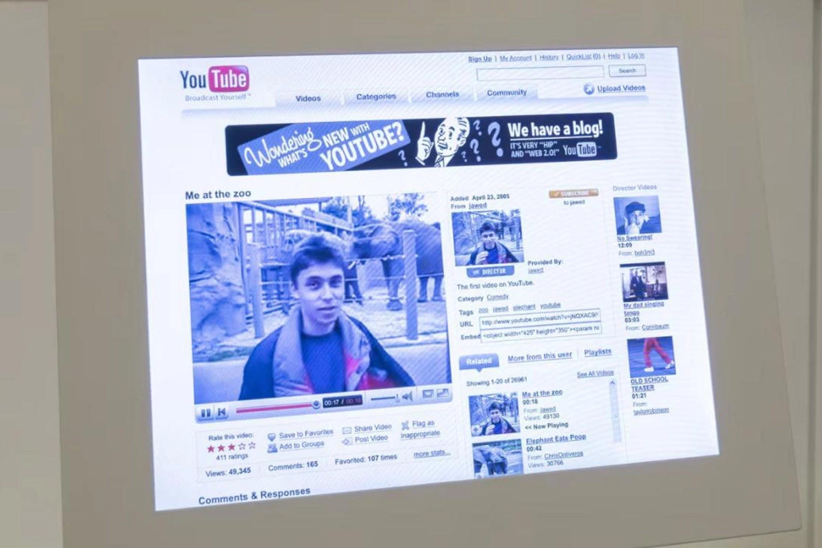 YouTube-un ilk videosu Londondakı muzeyin kolleksiyasına daxil edildi