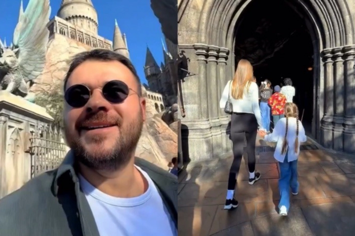 Emin Ağalarov ailəsi ilə Hollivudun Universal studiosında