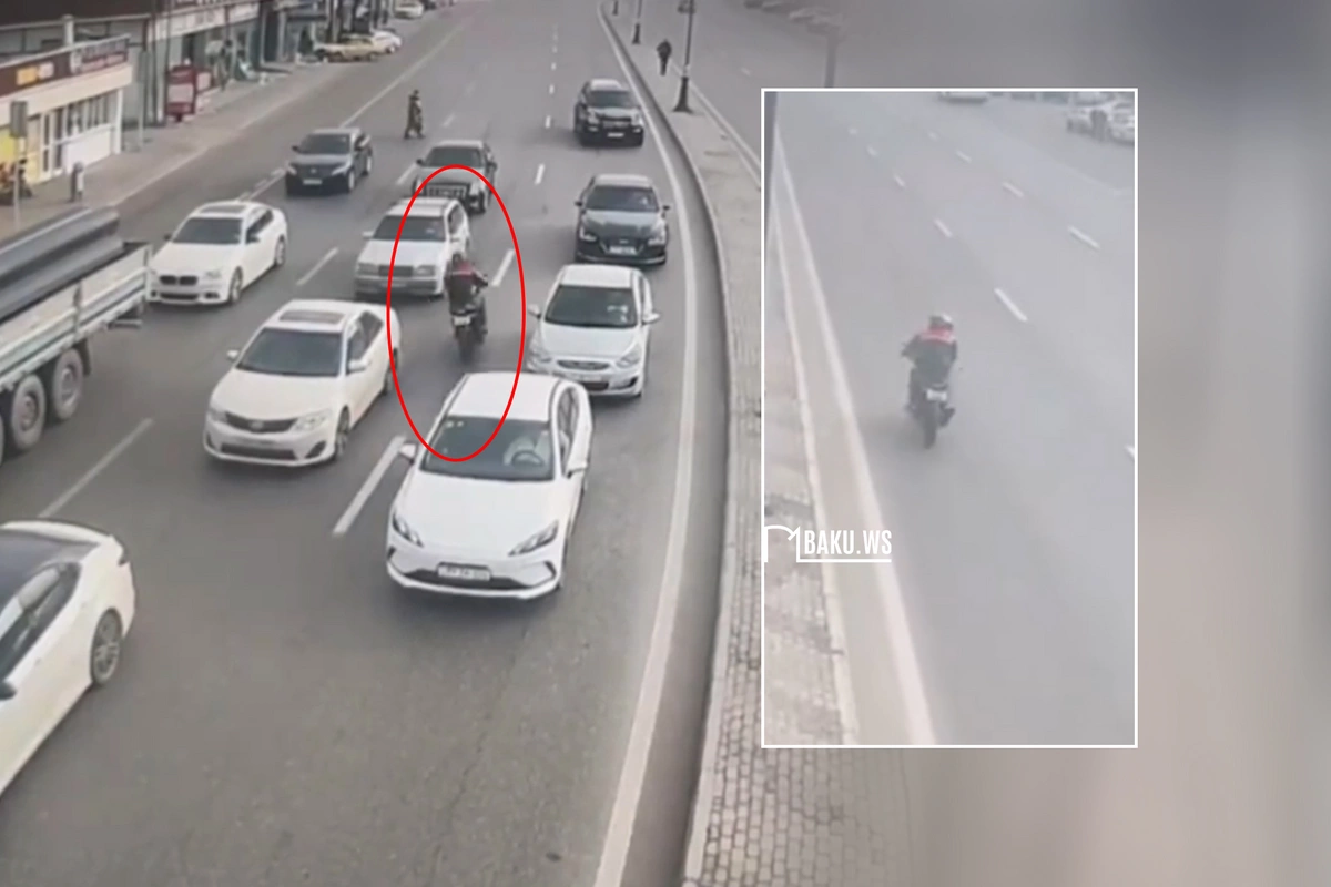 Bakıda əks yola çıxaraq qaydaları pozan avtoxuliqan cəzalandırılıb