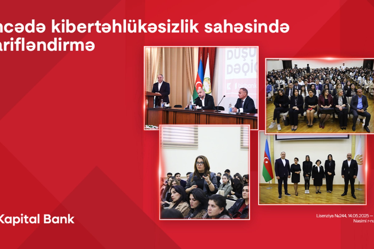 Kapital Bank Gəncədə kibertəhlükəsizlik mövzusunda təlimlər keçirdi