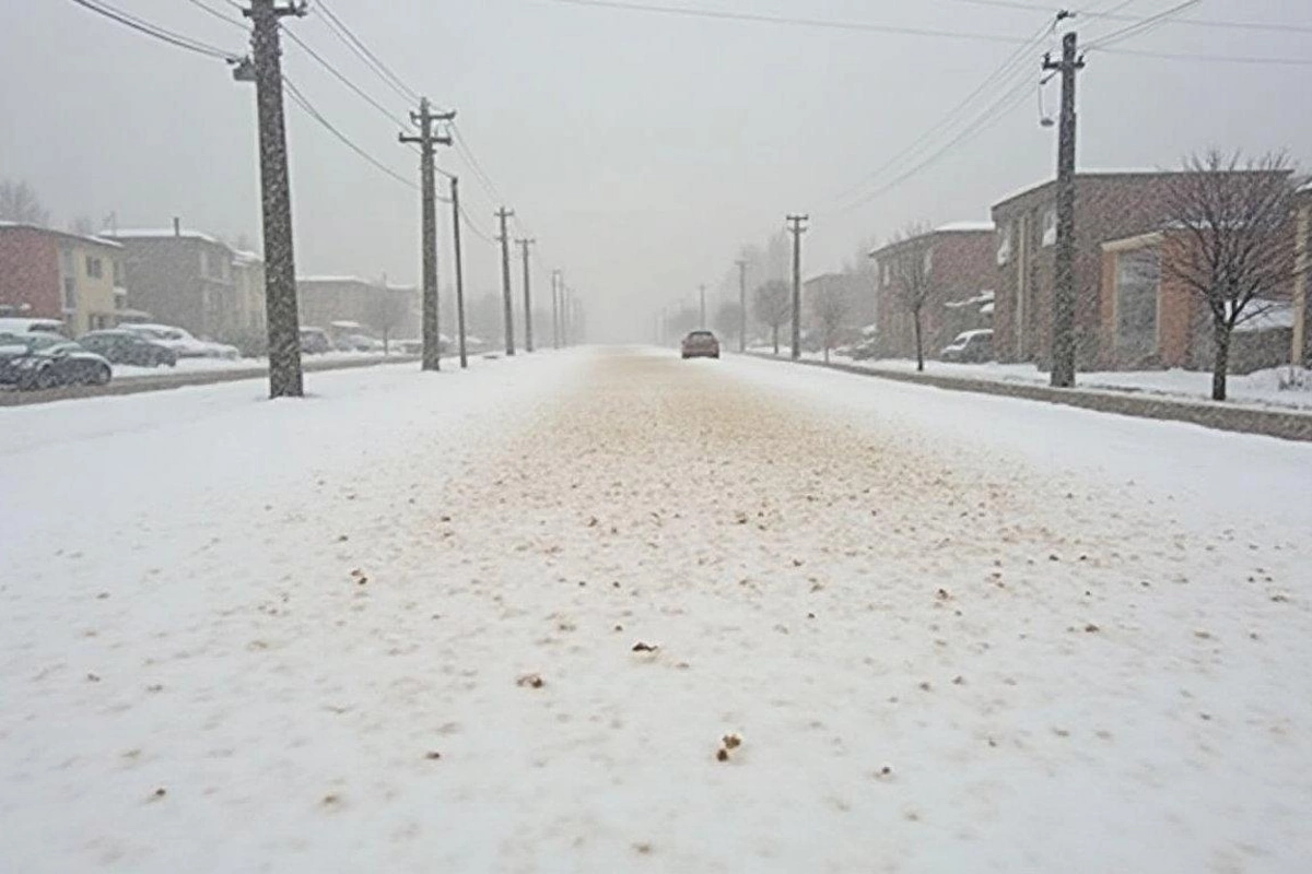 Qəhvəyi rəngdə qar yağdı - SƏBƏB...