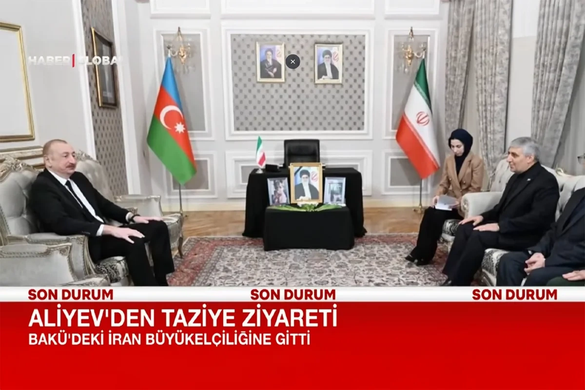 Haber Global: Ильхам Алиев побывал в посольстве Ирана в Баку