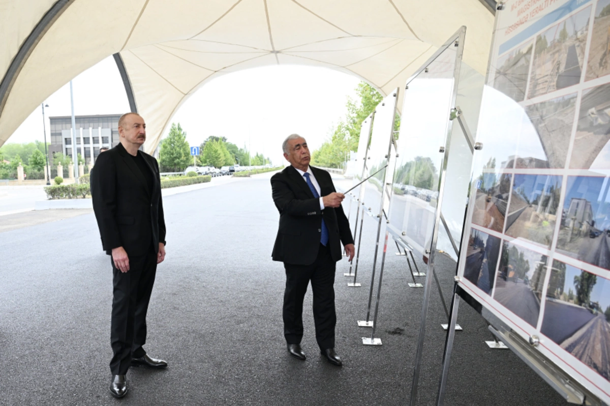 Президент ознакомился с проводимыми на магистрали Баку-Алят-Газах-госграница с Грузией работами Президент ознакомился с проводимыми на магистрали Баку-Алят-Газах-госграница с Грузией работами