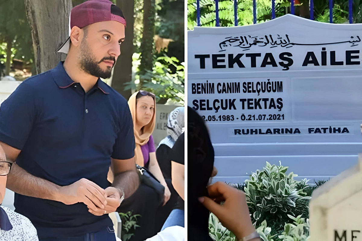 Alişan qardaşı Selçukun məzarında göz yaşlarını saxlaya bilmədi
