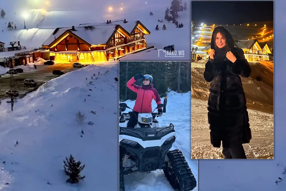 Əməkdar artistin əyləncəli qış tətilindən görüntülər