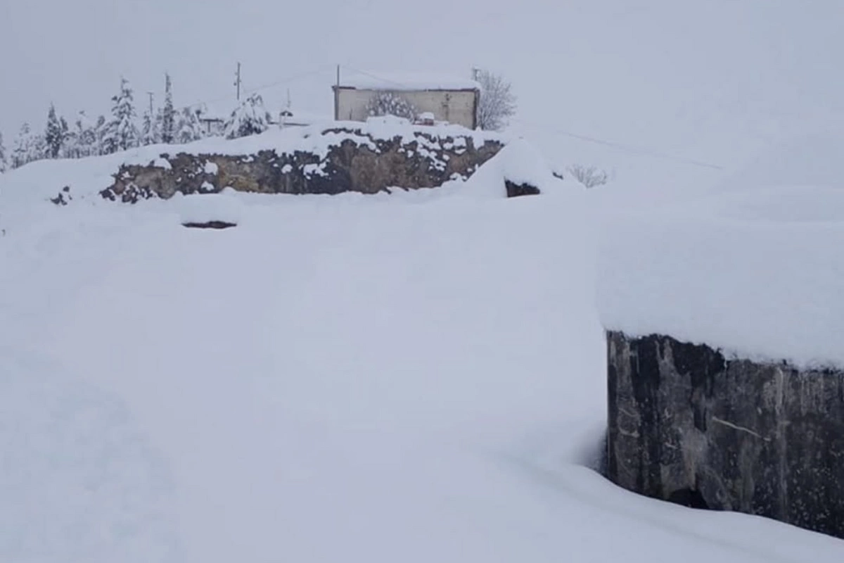 Bu ərazidə qarın hündürlüyü 80 santimetrə yüksəldi