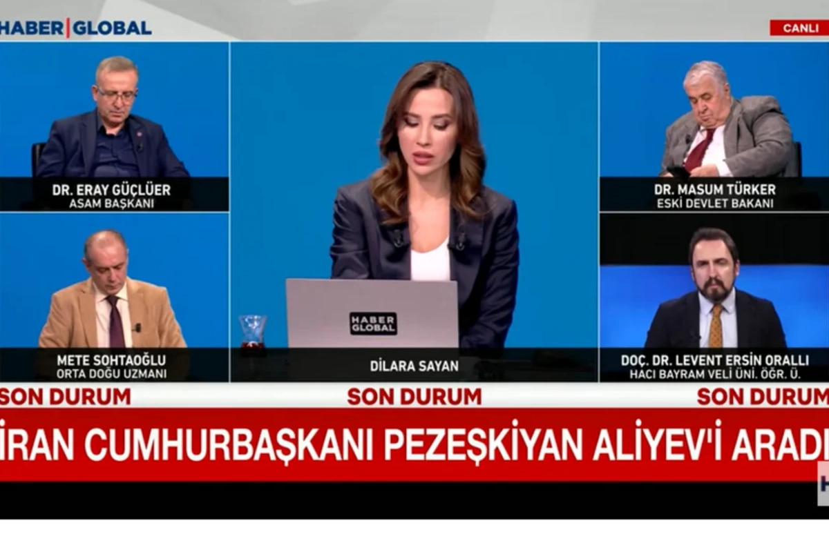 A phone conversation between Masoud Pezeshkian and Ilham Aliyev was discussed on a Turkish TV channel