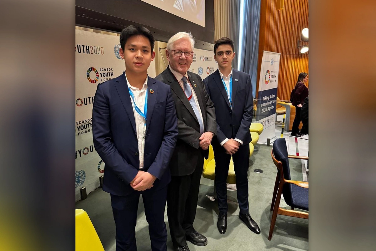 A youth representative of Azerbaijan participates in the prestigious UN ECOSOC Youth Forum