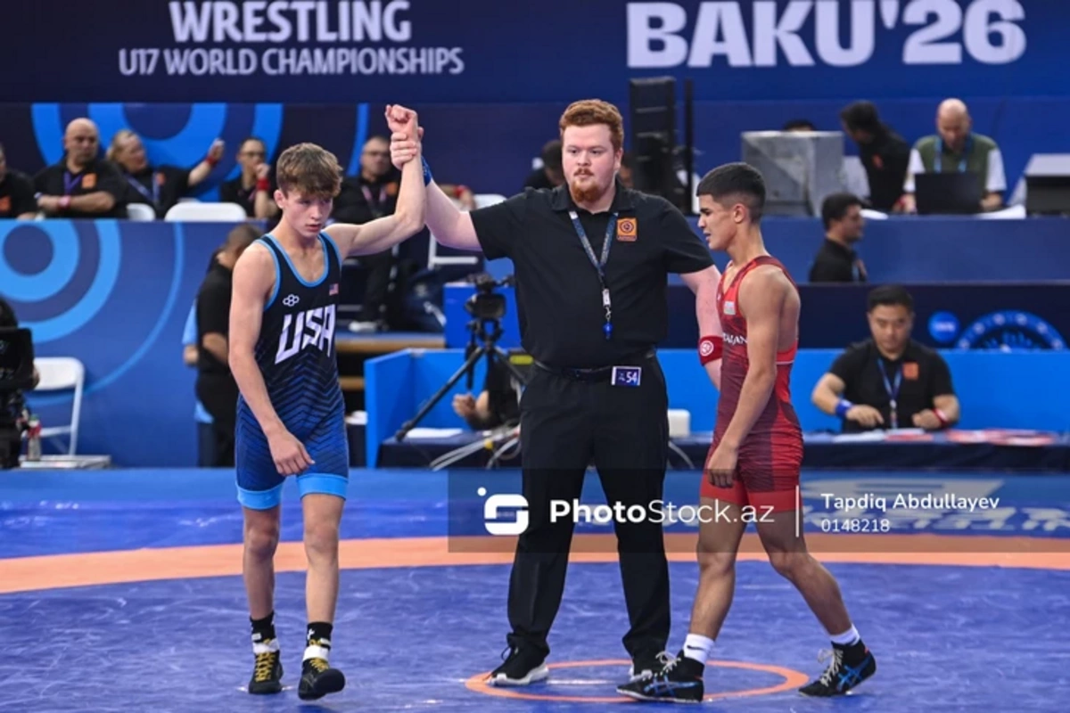 Huseyn Rzazade lost to an American wrestler in the second consolation round of the U-17 World Championship
