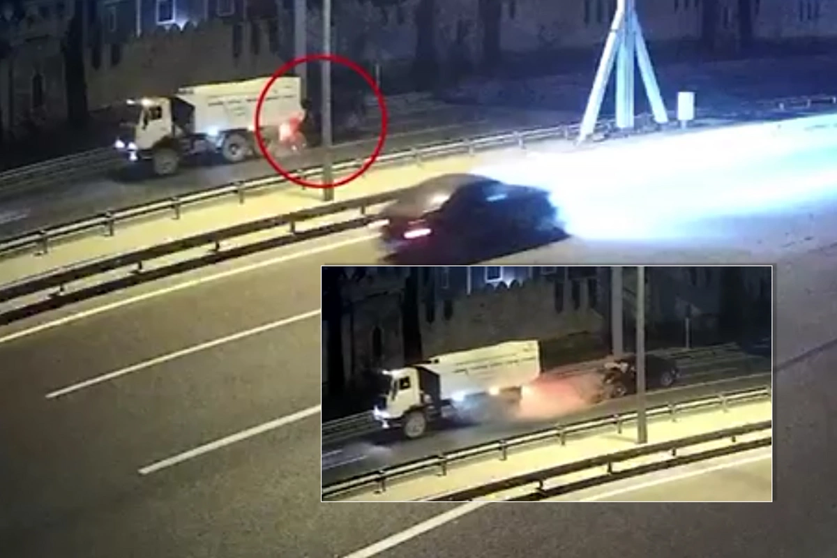 Aerport yolundakı AĞIR QƏZANIN ANBAAN VİDEOSU