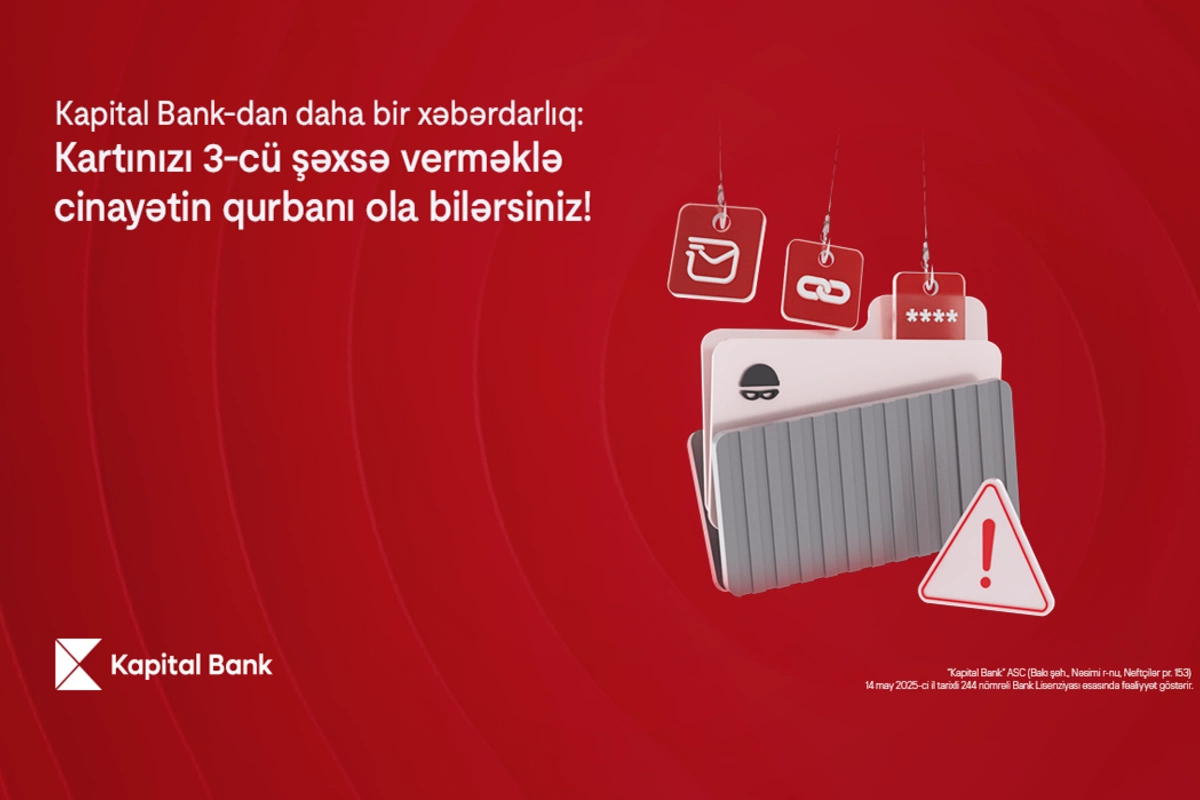 Kartınızı heç kimə verməyin: pulunuzu itirə, cinayətin qurbanı ola bilərsiniz Kartınızı heç kimə verməyin: pulunuzu itirə, cinayətin qurbanı ola bilərsiniz