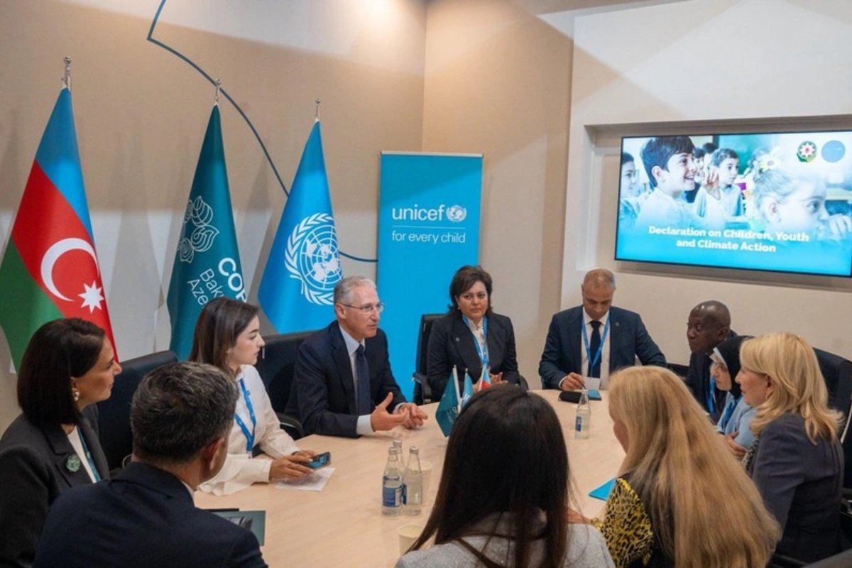UNICEF: Azərbaycanın Uşaqlar, Gənclər və İqlim Fəaliyyəti Bəyannaməsini imzalamasını alqışlayırıq