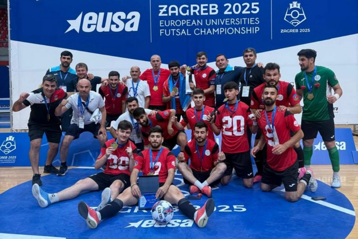 Azərbaycanlı tələbələr Avropa Universitetləri Futzal Çempionatının qalibi olub