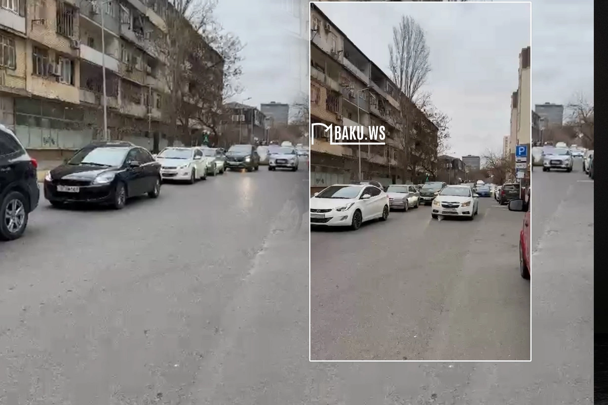 Bakıda bu yolda sürücülər kütləvi şəkildə maşınlarını protiv sürürlər