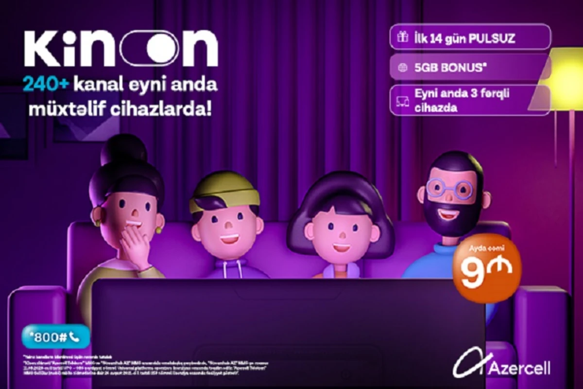 Azercell-dən Kinon videoyayım xidməti