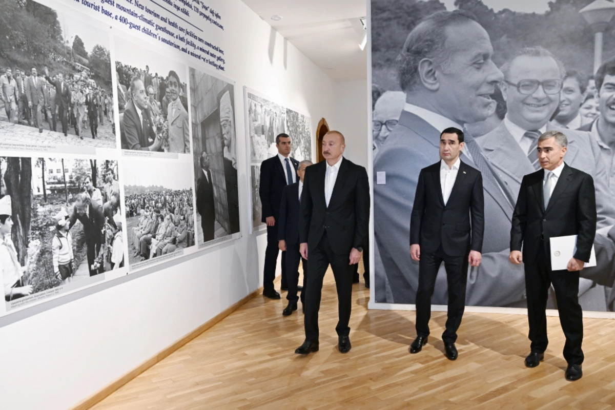 Ilham Aliyev and Serdar Berdimuhamedov visited the exhibition Heydar Aliyev and Karabakh in Shusha