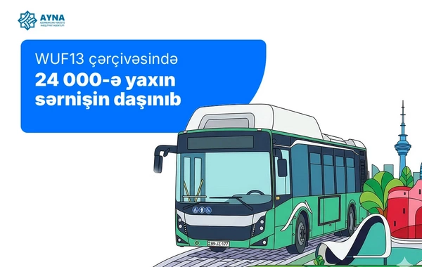 AYNA: WUF13 çərçivəsində 24 minə yaxın sərnişin daşınıb