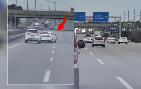 Yol polisi avtoxuliqanlıq edən sürücünü BELƏ SAXLADI - ANBAAN VİDEO