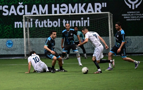 Azərbaycan Həmkarlar İttifaqları Konfederasiyasının təşkilatçılığı ilə keçirilən minifutbol turniri başa çatıb