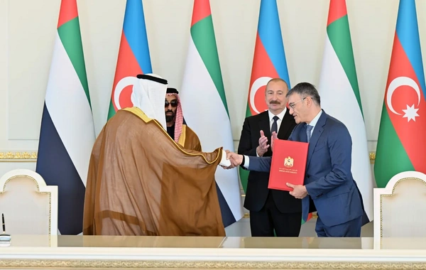 İlham Əliyev Birləşmiş Ərəb Əmirliklərinin milli təhlükəsizlik müşavirini qəbul edib
