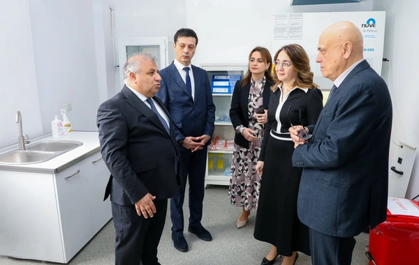 1 saylı İxtisaslaşdırılmış Poliklinikanın Laboratoriya şöbəsinin açılışı olub
